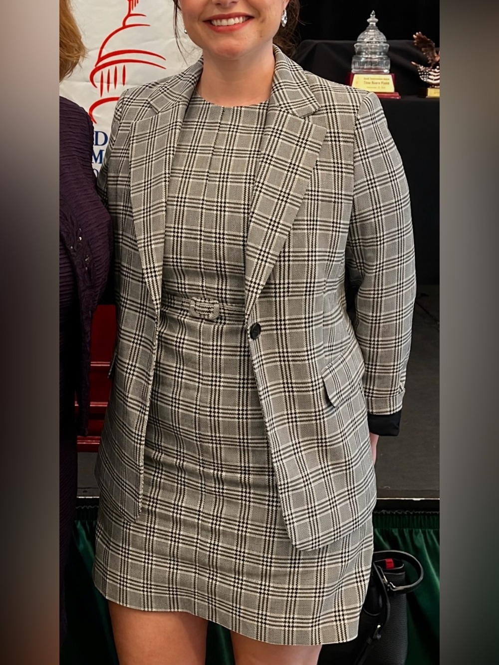 h&m dress and blazer set
